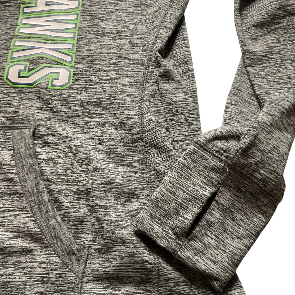 NFL Women's Seahawks Gray Team Apparel Zip up Hoodie XL - Picture 6 of 11